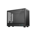 DeepCool Számítógépház - CH160 PLUS (fekete, mATX, 2xUSB3.0, Type-C, fekete) - Image 3