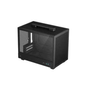 DeepCool Számítógépház - CH160 (fekete, Mini-ITX, 2xUSB3.0, Type-C, fekete)