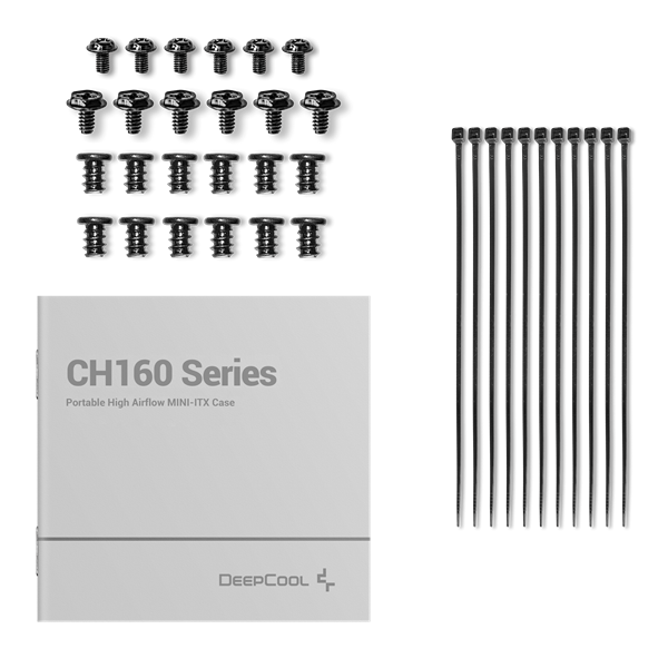 DeepCool Számítógépház - CH160 (fekete, Mini-ITX, 2xUSB3.0, Type-C, fekete) - Image 11