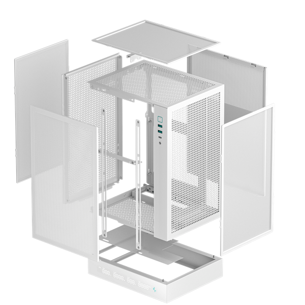DeepCool Számítógépház - CH170 DIGITAL WH (fekete, Mini-ITX, 2xUSB3.0, Type-C, fehér) - Image 18
