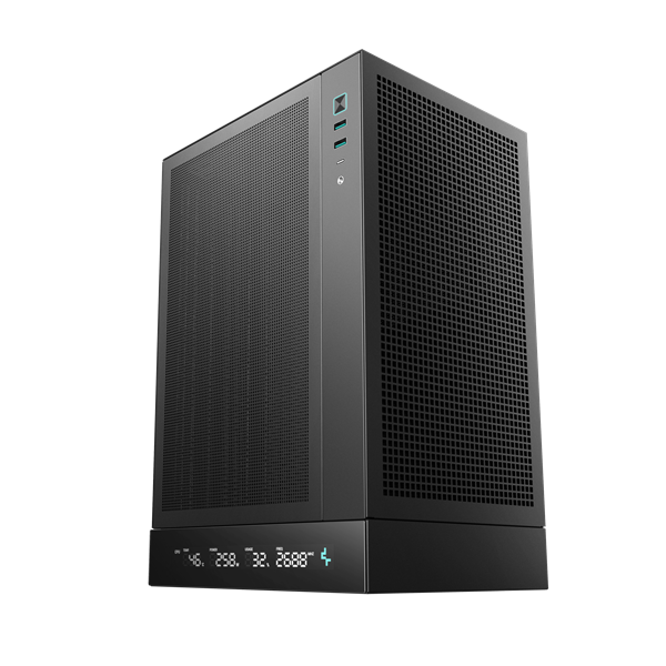 DeepCool Számítógépház - CH170 DIGITAL (fekete, Mini-ITX, 2xUSB3.0, Type-C, fekete) - Image 6