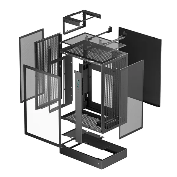DeepCool Számítógépház - CH170 PLUS (Micro-ATX/Mini-ITX, 2xUSB3.0, Type-C, fekete) - Image 10