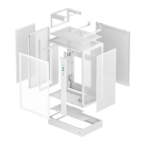 DeepCool Számítógépház - CH170 PLUS WH (Micro-ATX/Mini-ITX, 2xUSB3.0, Type-C, fehér) - Image 10