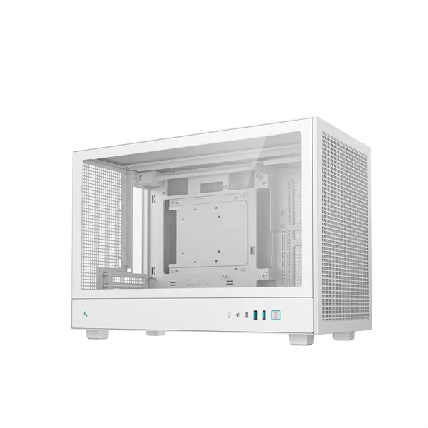 DeepCool Számítógépház - CH260 WH (fekete, Mini-ITX/Micro ATX (BTF), 2xUSB3.0, Type-C, fehér) - Image 3