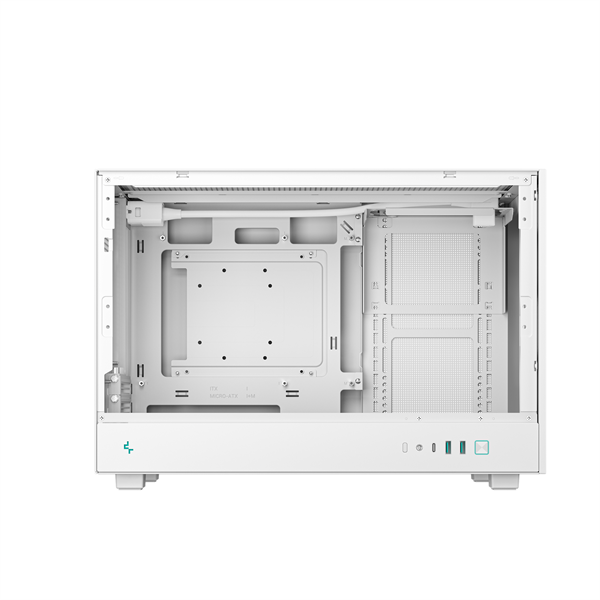 DeepCool Számítógépház - CH260 WH (fekete, Mini-ITX/Micro ATX (BTF), 2xUSB3.0, Type-C, fehér) - Image 5
