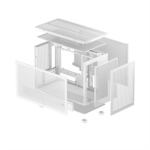 DeepCool Számítógépház - CH260 WH (fekete, Mini-ITX/Micro ATX (BTF), 2xUSB3.0, Type-C, fehér) - Image 10