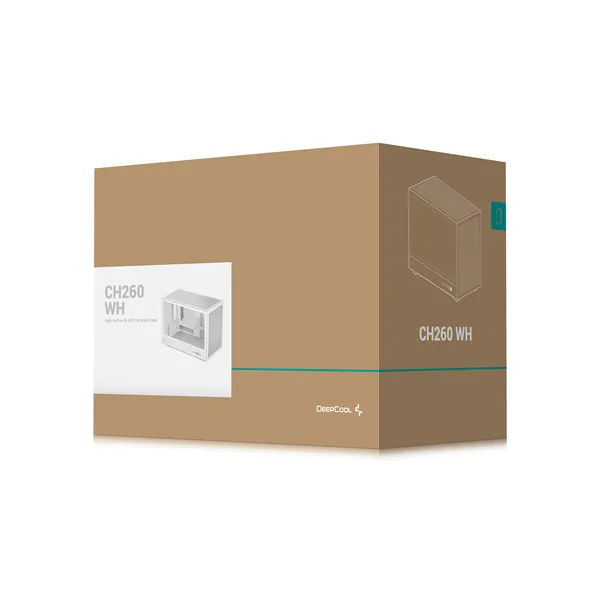 DeepCool Számítógépház - CH260 WH (fekete, Mini-ITX/Micro ATX (BTF), 2xUSB3.0, Type-C, fehér) - Image 11