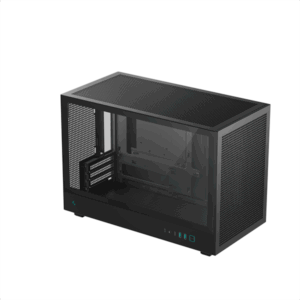 DeepCool Számítógépház - CH260 (fekete, Mini-ITX/Micro ATX (BTF), 2xUSB3.0, Type-C, fekete)