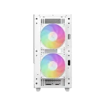 DeepCool Számítógépház - CH360 DIGITAL WH (fekete, 2x14cm +1x12 venti, Mini-ITX / Micro-ATX, 1xUSB3.0, A-RGB, fehér) - Image 4