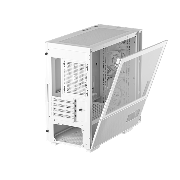 DeepCool Számítógépház - CH360 DIGITAL WH (fekete, 2x14cm +1x12 venti, Mini-ITX / Micro-ATX, 1xUSB3.0, A-RGB, fehér) - Image 7