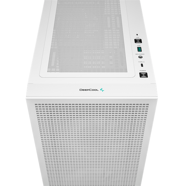 DeepCool Számítógépház - CH360 DIGITAL WH (fekete, 2x14cm +1x12 venti, Mini-ITX / Micro-ATX, 1xUSB3.0, A-RGB, fehér) - Image 8