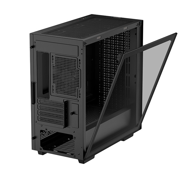 DeepCool Számítógépház - CH370 (fekete, ablakos, 1x12cm ventilátor, Mini-ITX / Micro-ATX, 2xUSB3.0) - Image 2