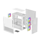 DeepCool Számítógépház - CH560 WH (fehér, 3x14cm + 1x12  A-RGB ventilllátor, E-ATX, 2xUSB3.0) - Image 13