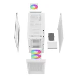 DeepCool Számítógépház - CH560 WH (fehér, 3x14cm + 1x12  A-RGB ventilllátor, E-ATX, 2xUSB3.0) - Image 14