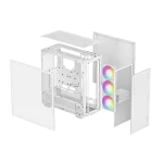 DeepCool Számítógépház - MORPHEUS WH (fehér, moduláris, 3x140mm venti,Mini-ITX /M-ATX /ATX /E-ATX, 4xUSB3.0, 1xUSB-C) - Image 12