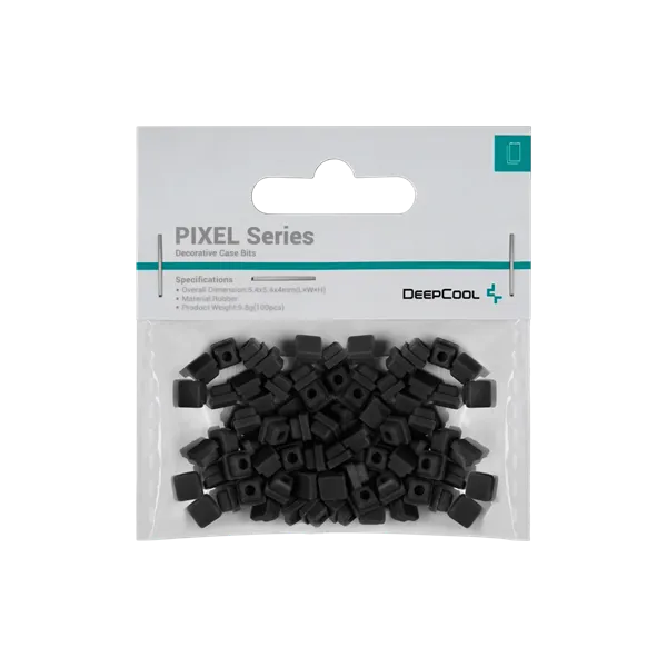 DeepCool Számítógépház Kiegészítő - PIXEL BK (100db, fekete, szilikon)