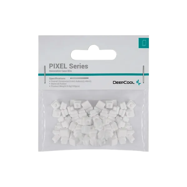 DeepCool Számítógépház Kiegészítő - PIXEL WH (100db, fehér, szilikon)