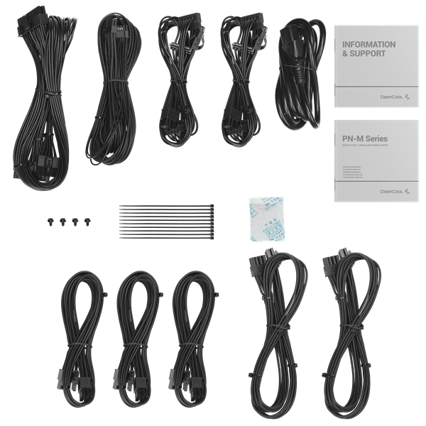 DeepCool Tápegység 1000W - PN1000-M (80 Plus Gold, ATX 3.1. Aktív PFC, Full moduláris) - Image 8