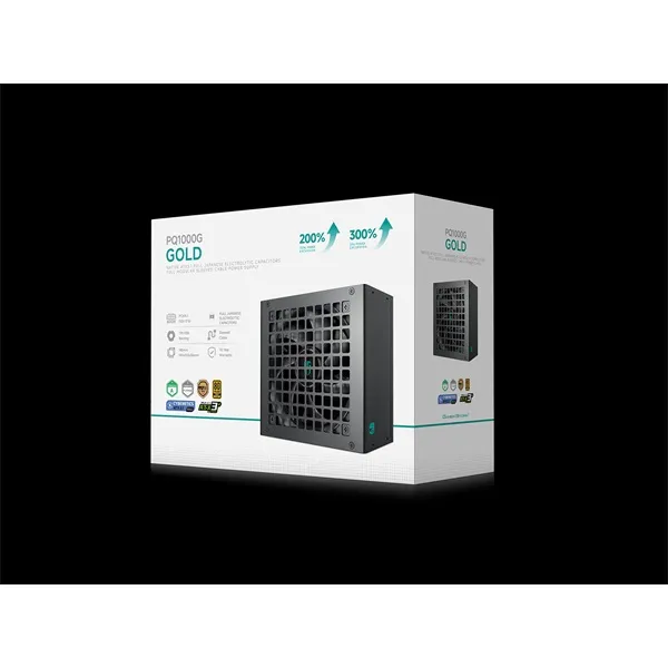 DeepCool Tápegység 1000W - Gamerstorm PQ1000G (80 Plus Gold, ATX3.1, Aktív PFC, Full Moduláris, ) - Image 9