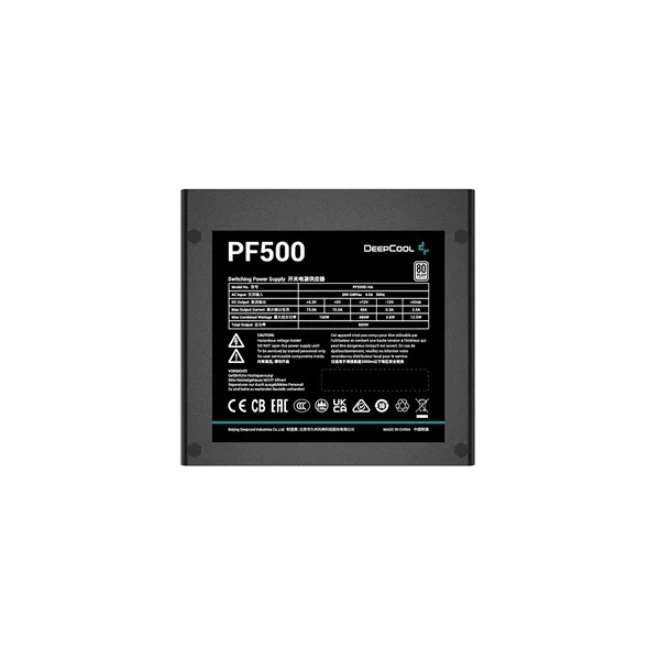 DeepCool Tápegység 500W - PF500 (80 Plus, Aktív PFC, 12cm ) - Image 3