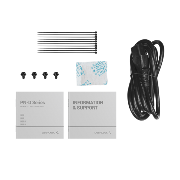 DeepCool Tápegység 550W - PN550-D (80 Plus Gold, ATX3.1, PCI-E 5.1, Aktív PFC, 12cm) - Image 8