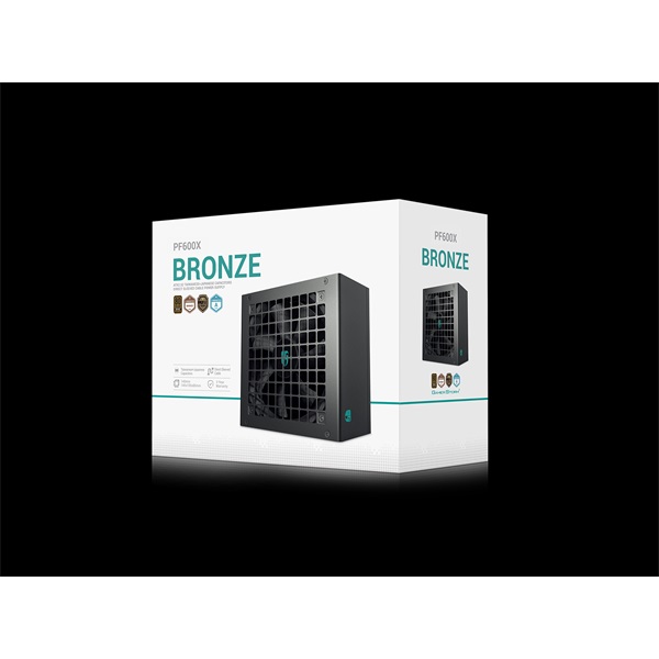 DeepCool Tápegység 600W - PF600X (80 Plus Bronze, Aktív PFC, 12cm ) - Image 8