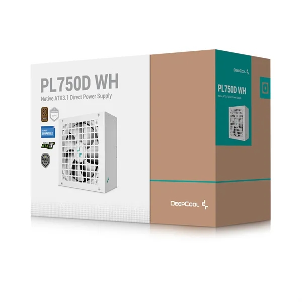 DeepCool Tápegység 750W - PL750-D WH (80 Plus Bronze, ATX3.1, Aktív PFC, 12cm, fehér) - Image 8