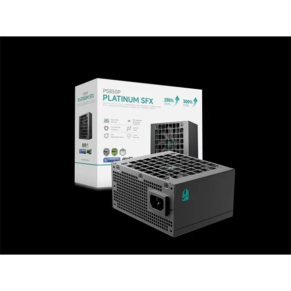 DeepCool Tápegység 850W - Gamerstorm PS850P (80 Plus Platinum, SFX, ATX3.1, Aktív PFC, 12cm) - Image 9