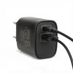 Delight USB Type-C + USB A PD20W Fast charger Black - Image 5