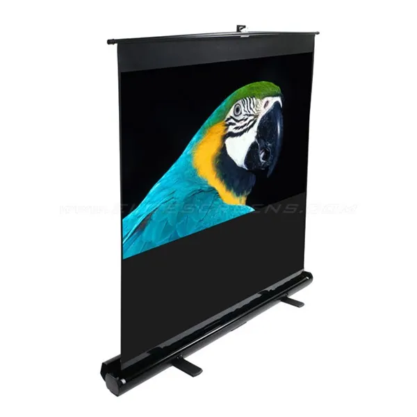 EliteScreens 80" (16:9) hordozható manuális pull up vászon F80NWH (178 x 100 cm, Fekete váz) - Image 1