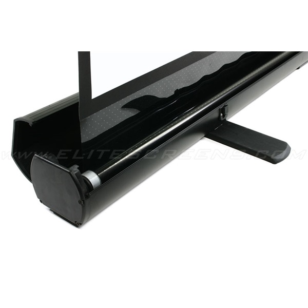 EliteScreens 84" (16:9) hordozható manuális pull up vászon F84NWH (186 x 105 cm, Fekete váz) - Image 2