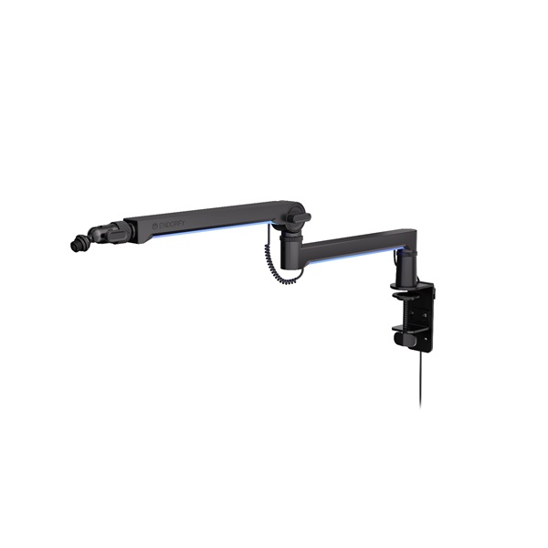 Endorfy Mikrofon - Broadcast Low Profile RGB Boom Arm (mikrofonállvány, alacsony profil, RGB, fekete) - Image 1