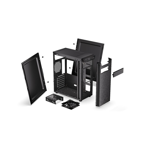 Endorfy Számítógépház - Armis 100 Solid (ATX /micro ATX/ITX, 2xUSB3.0, 1x12cm ventilátor, safeguard, fekete) - Image 24