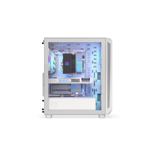 Endorfy Számítógépház - Arx 500 White ARGB (ATX/micro ATX/ITX, 1xUSB-C, 2xUSB3.0, 4x14cm LED ventilátor, ablakos, fehér) - Image 32