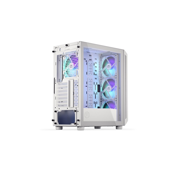 Endorfy Számítógépház - Arx 500 White ARGB (ATX/micro ATX/ITX, 1xUSB-C, 2xUSB3.0, 4x14cm LED ventilátor, ablakos, fehér) - Image 33