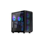 Endorfy Számítógépház - Arx 700 ARGB (ATX /micro ATX/ITX, 1xUSB-C, 2xUSB3.0, 4x14cm LED ventilátor, ablakos, fekete) - Image 2