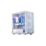 Endorfy Számítógépház - Arx 700 White ARGB (ATX /micro ATX/ITX, 1xUSB-C, 2xUSB3.0, 4x14cm LED ventilátor, ablak, fehér) - Image 2