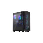 Endorfy Számítógépház - Signum 300 ARGB (ATX /micro ATX/ITX, 2xUSB3.0, 4x12cm LED ventilátor, ablakos, fekete) - Image 2