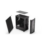 Endorfy Számítógépház - Signum 300 Solid (ATX /micro ATX/ITX, 2xUSB3.0, 1x12cm ventilátor, fekete) - Image 8