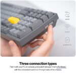 Endorfy Wireless Billentyűzet - Celeris 1800 (RGB, Gateron Yellow Switch, mechanikus, 100 gomb, US) - Image 5
