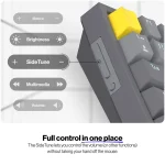 Endorfy Wireless Billentyűzet - Celeris 1800 (RGB, Gateron Yellow Switch, mechanikus, 100 gomb, US) - Image 6