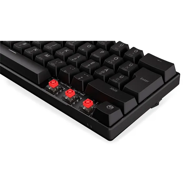 Endorfy Wireless Billentyűzet - Thock Compact (RGB, Kailh Red Switch, mechanikus, 61 gomb, HU, fekete) - Image 14