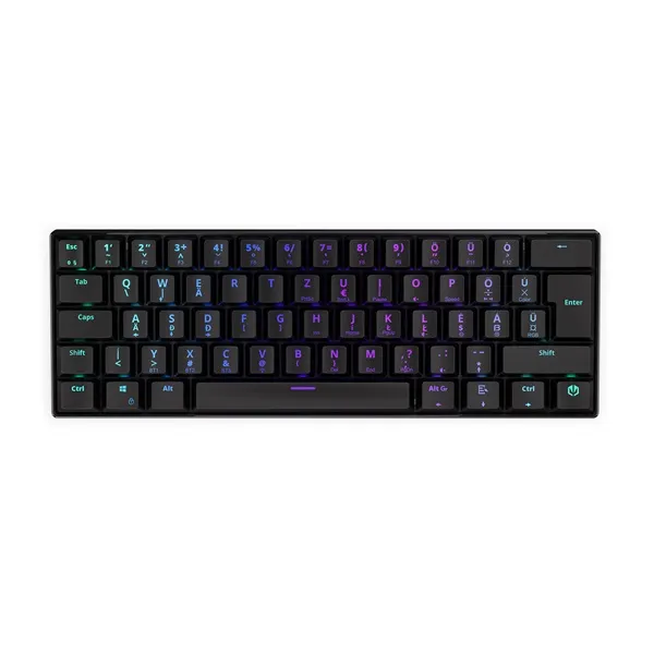 Endorfy Wireless Billentyűzet - Thock Compact (RGB, Kailh Red Switch, mechanikus, 61 gomb, HU, fekete) - Image 15