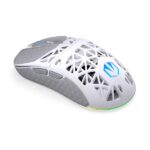Endorfy Wireless Egér - LIV Plus Onyx White (Honeycomb, 26 000 DPI, ARGB, PixArt PAW3395, optikai, fehér) + dokkoló - Image 4