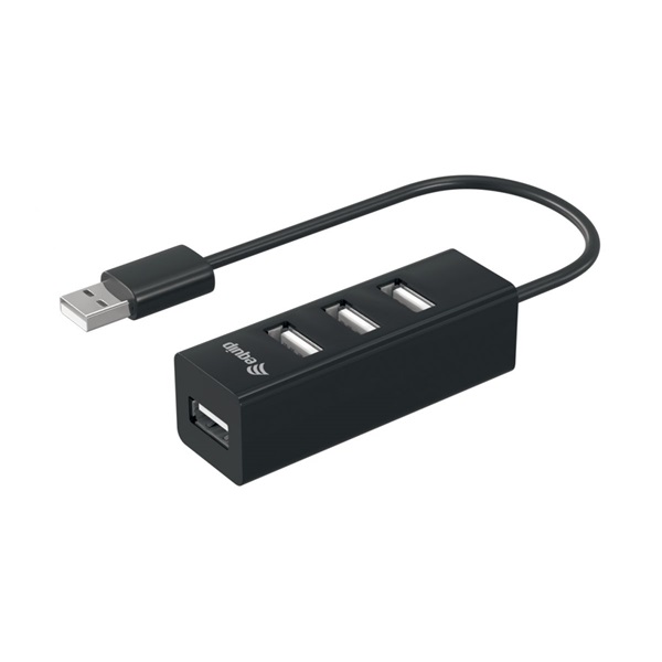 Equip-Life USB Hub - 128955 (4 Port, USB2.0, USB tápellátás, kompakt dizájn, fekete) - Image 4