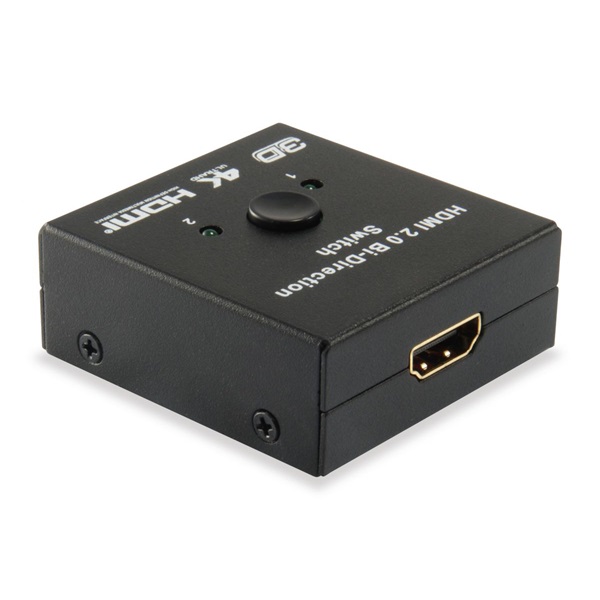 Equip HDMI Switch - 332723 (1x Bemenet, 2x Kimenet, két irányú jelátvitel, fekete) - Image 2