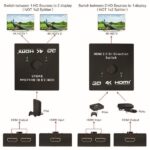 Equip HDMI Switch - 332723 (1x Bemenet, 2x Kimenet, két irányú jelátvitel, fekete) - Image 6
