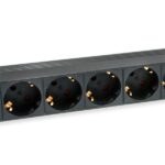 Equip Hálózati Elosztó - 333282 (Schuko, 9 Schuko, Rack 1U, 1,8m kábel, fekete) - Image 2