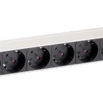 Equip Hálózati Elosztó - 333293 (Schuko, 8 Schuko, Rack 1U, 1,8m kábel, aluminium, fekete) - Image 3
