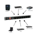 Equip Hálózati Elosztó - 333309 (Schuko, 7 Schuko, Rack 1U, túlfeszültség védelett, 1,8m kábel, aluminium, fekete) - Image 6